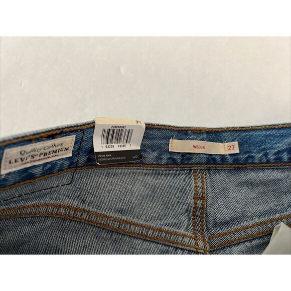 Levi's Premium Women's Sz 27 x 28 Blue Wedgie Straight Jeans $100+ - Picture 5 of 8